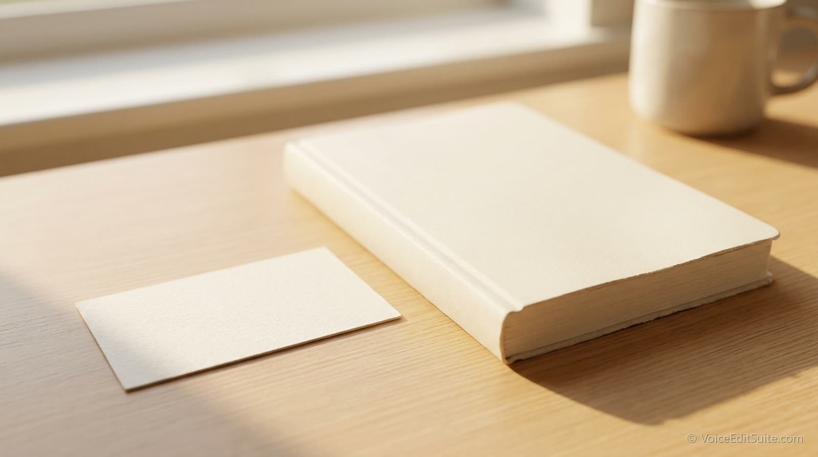 A membership card and a printed handbook on a bright desk
